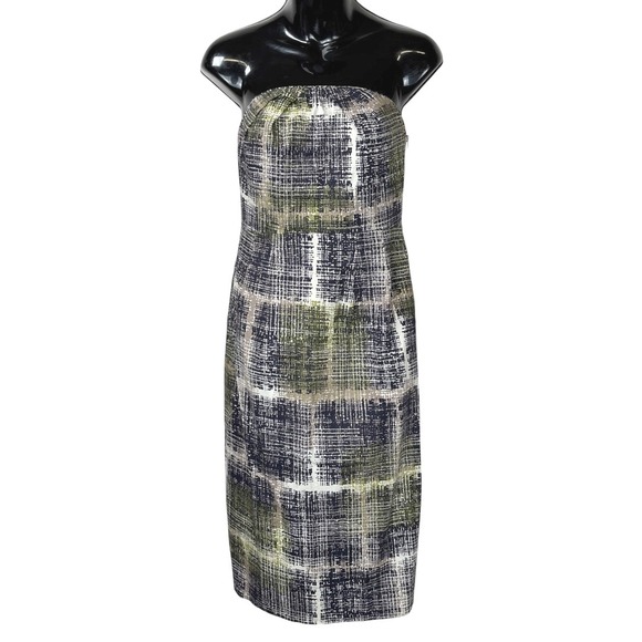 NWT Edme & Esyllte Dress Size 2 Strapless Multicolor Cotton Blend Casual Party - Picture 1 of 12